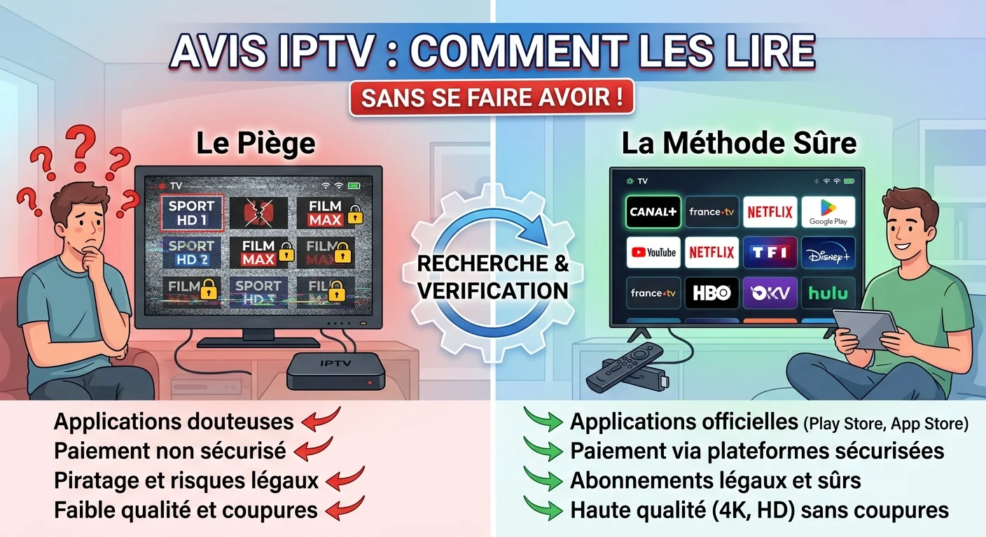 Avis IPTV : reconnaître un témoignage crédible d'un faux avis