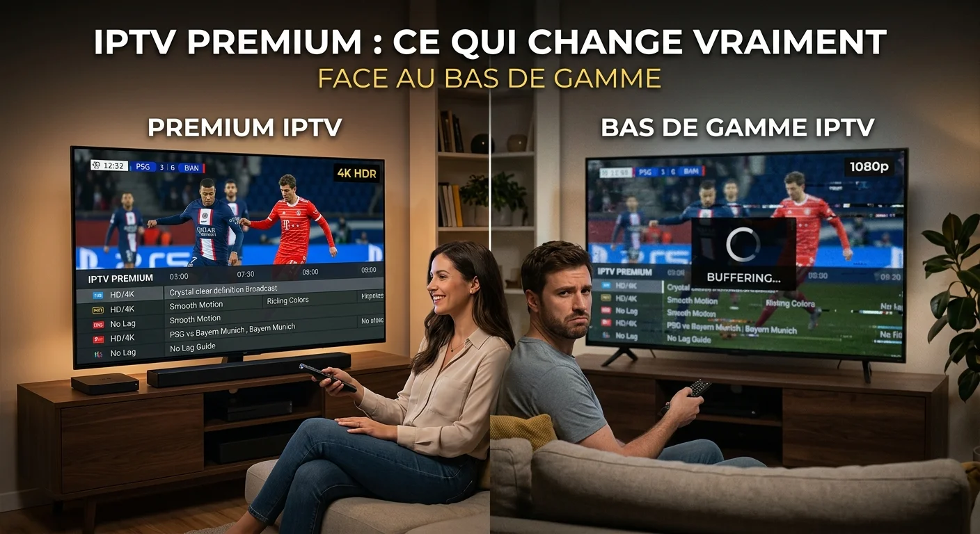 IPTV premium : les différences face à une offre bas de gamme
