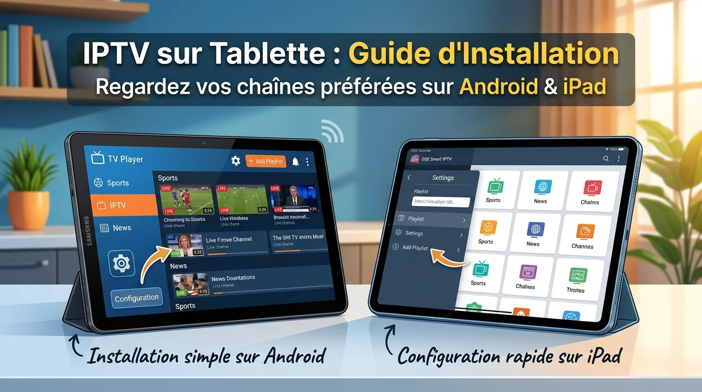 IPTV sur tablette : installation et réglages sur Android et iPad