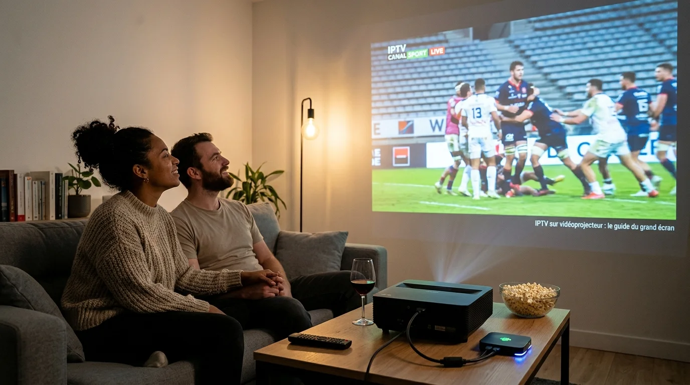 IPTV sur vidéoprojecteur : branchement, résolution et réglages pour le grand écran