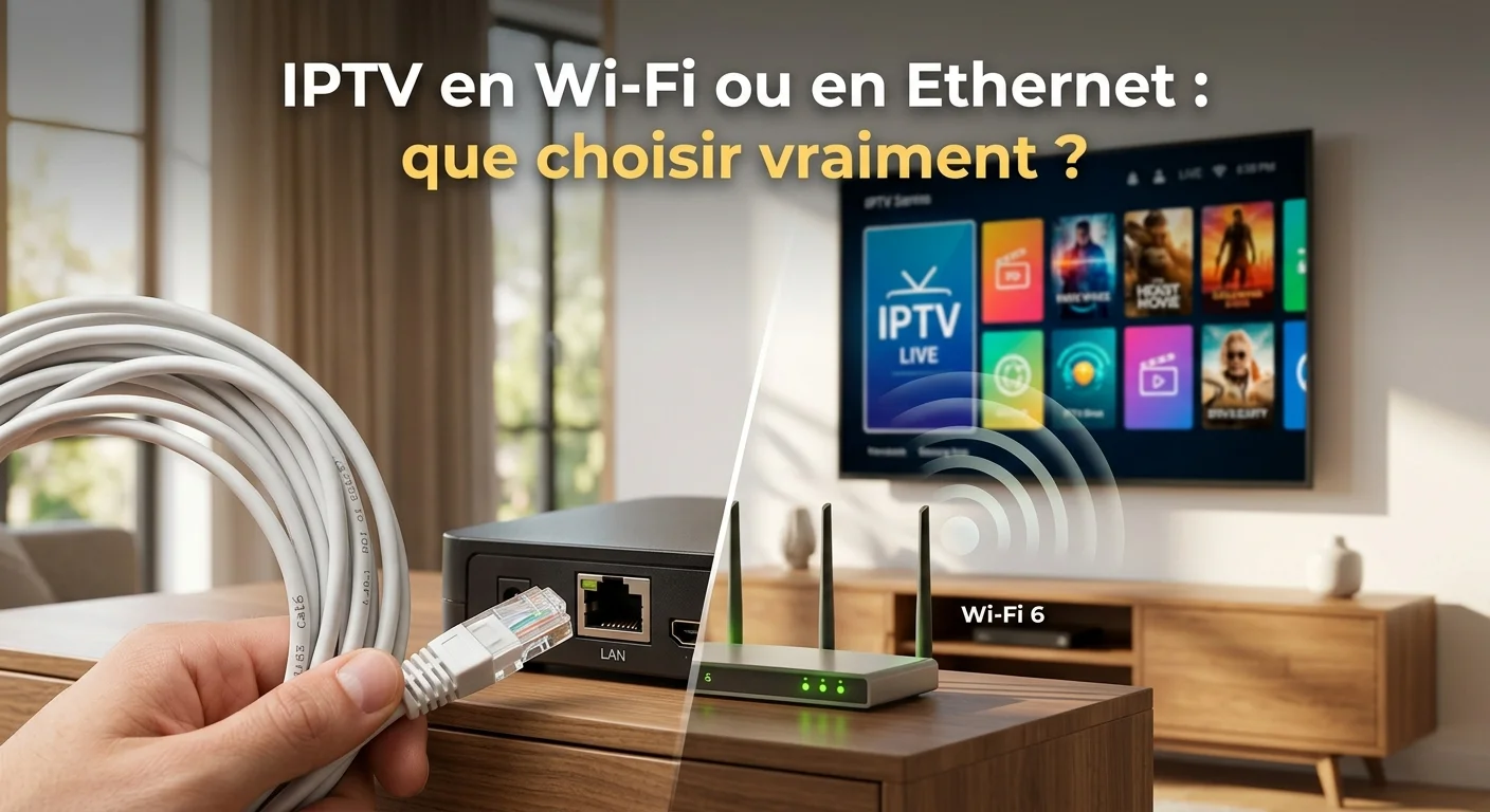IPTV en Wi-Fi ou en Ethernet : débit réel, interférences et stabilité du flux
